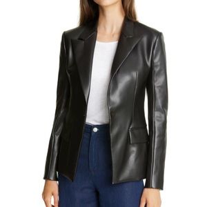 Theory Faux Leather Blazer